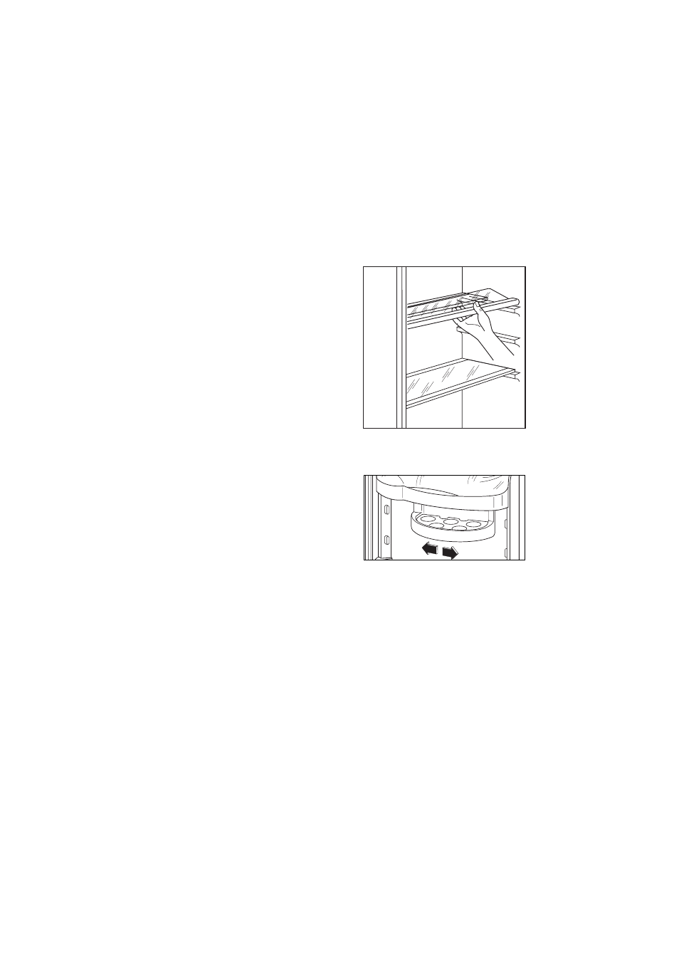 The door shelves, Normal operating sounds | Zanussi ZUD 9154 User Manual | Page 5 / 24