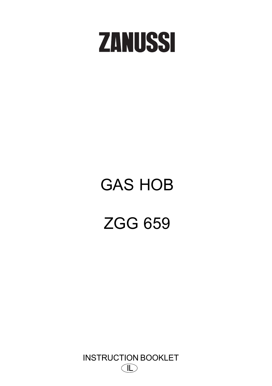 Zanussi GAS HOB ZGG 659 User Manual | 11 pages