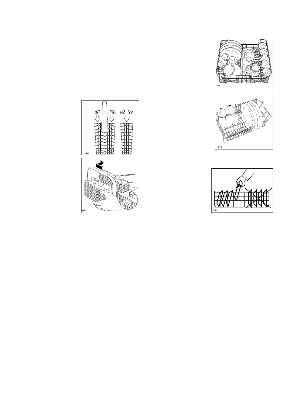 The cutlery basket, The upper basket | Zanussi ZSF 6066 User Manual | Page 9 / 24