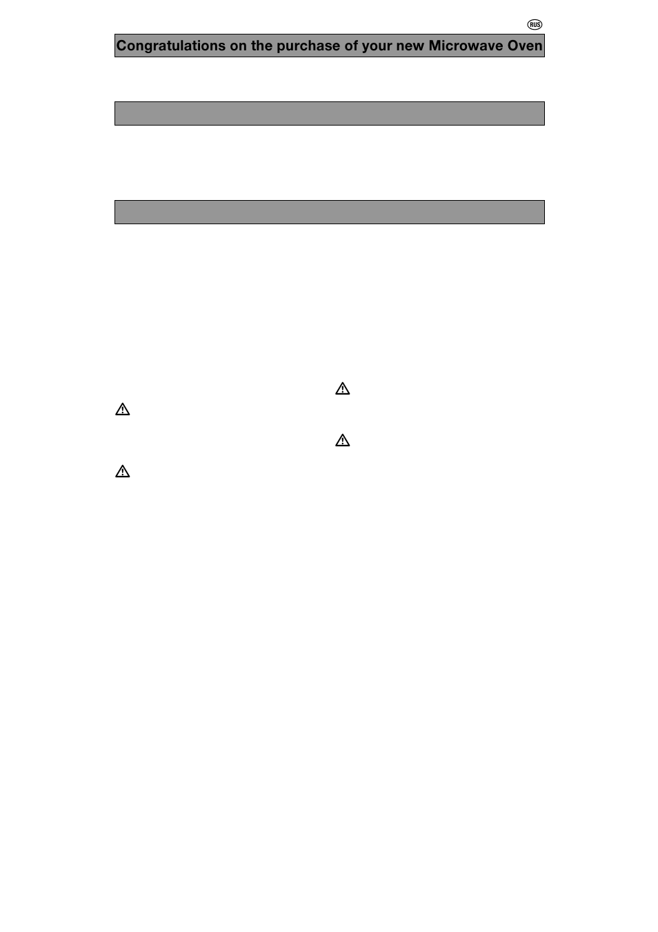 Warning | Zanussi ZM17STS User Manual | Page 4 / 20