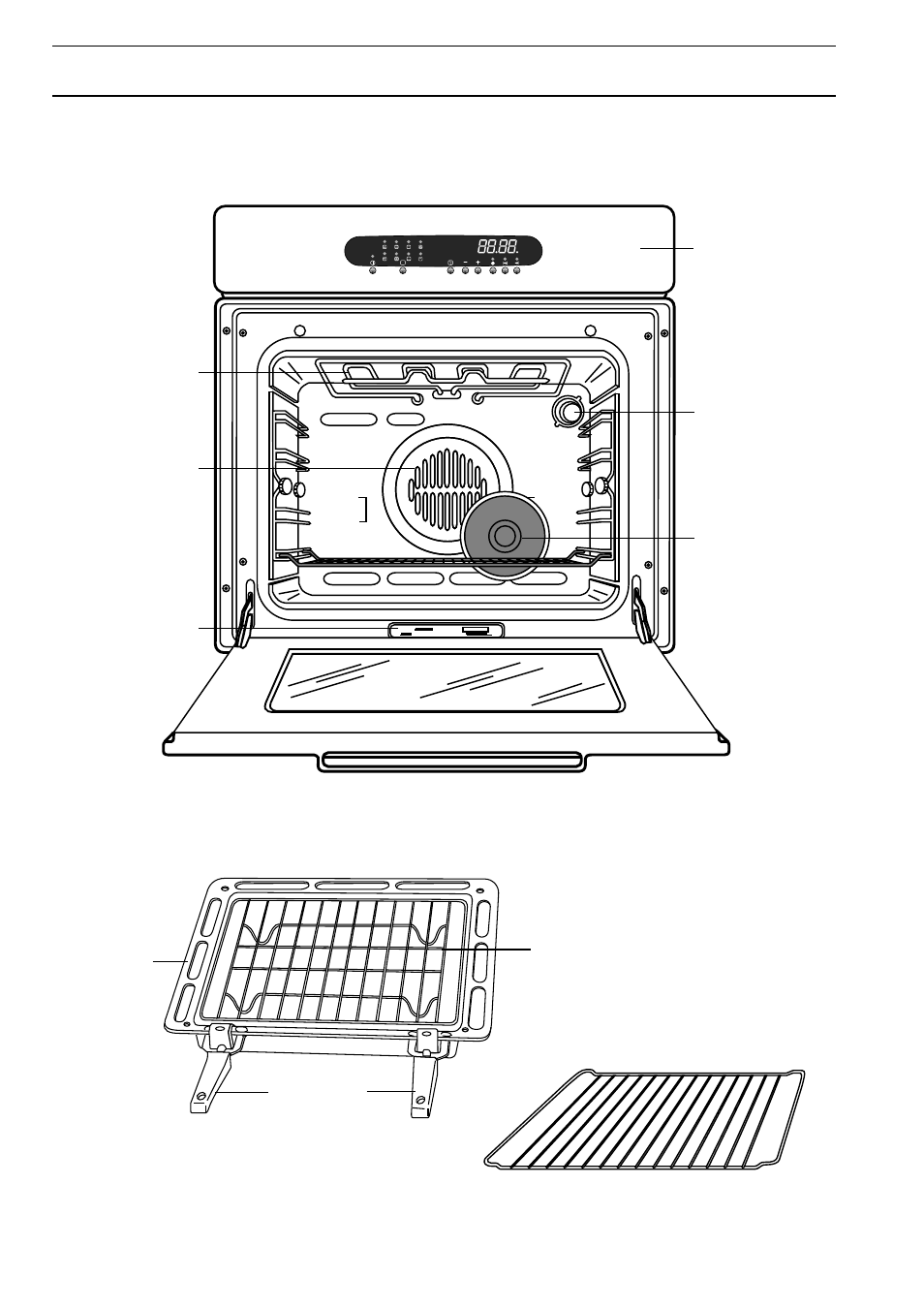 Description of the oven | Zanussi ZBS 772 User Manual | Page 4 / 27