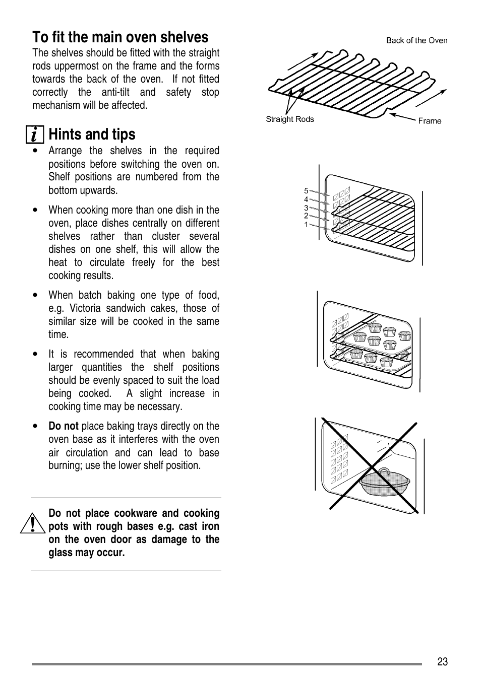 Hints and tips | Zanussi ZCE7550-ZCE7551 User Manual | Page 23 / 40