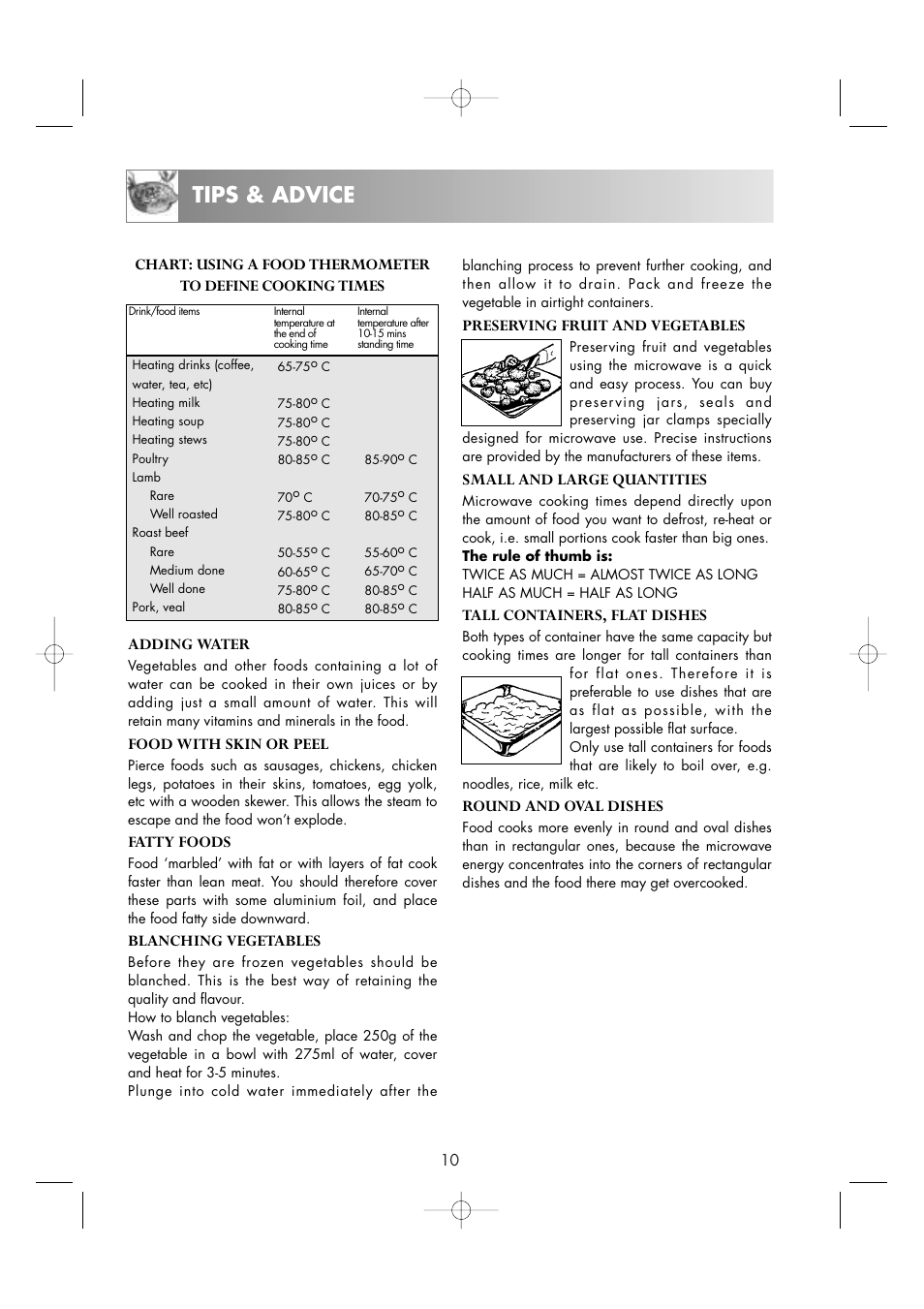 Tips & advice | Zanussi ZM266ST User Manual | Page 12 / 48