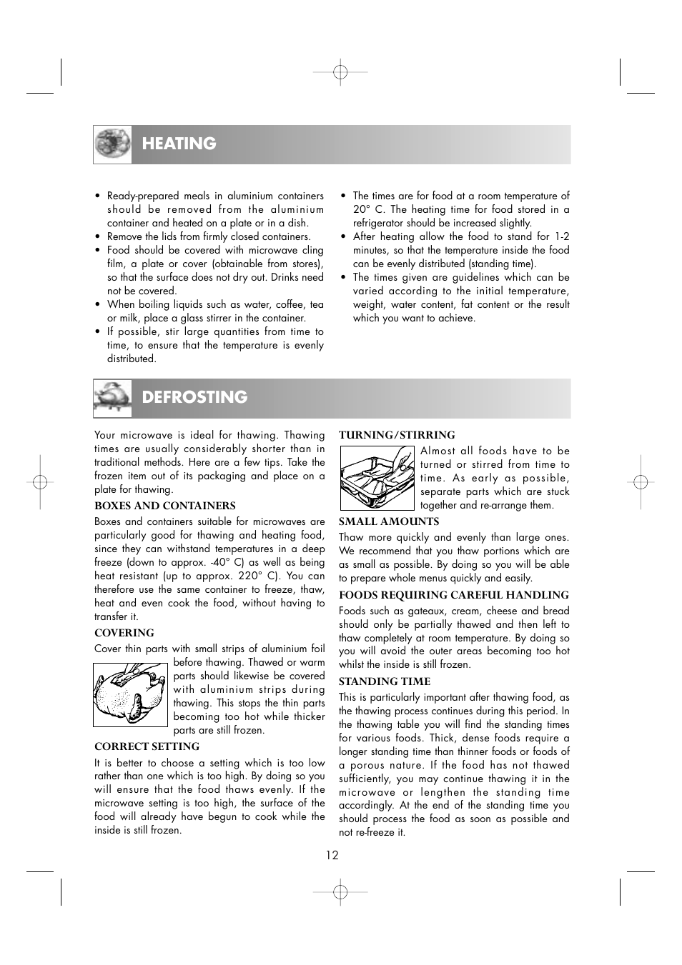 Heating defrosting | Zanussi ZM266ST User Manual | Page 14 / 48