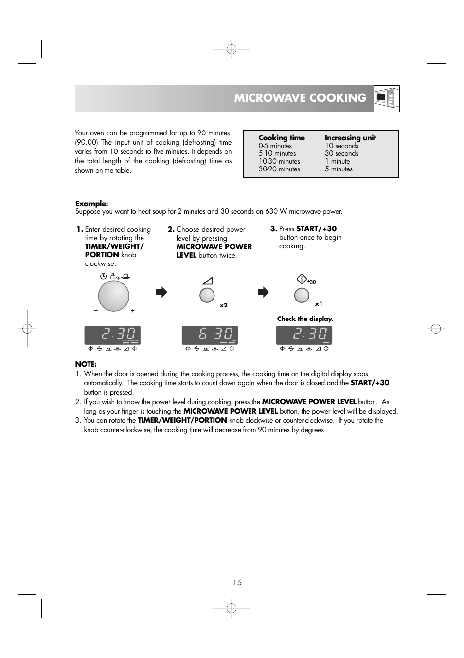 Microwave cooking | Zanussi ZM266ST User Manual | Page 17 / 48