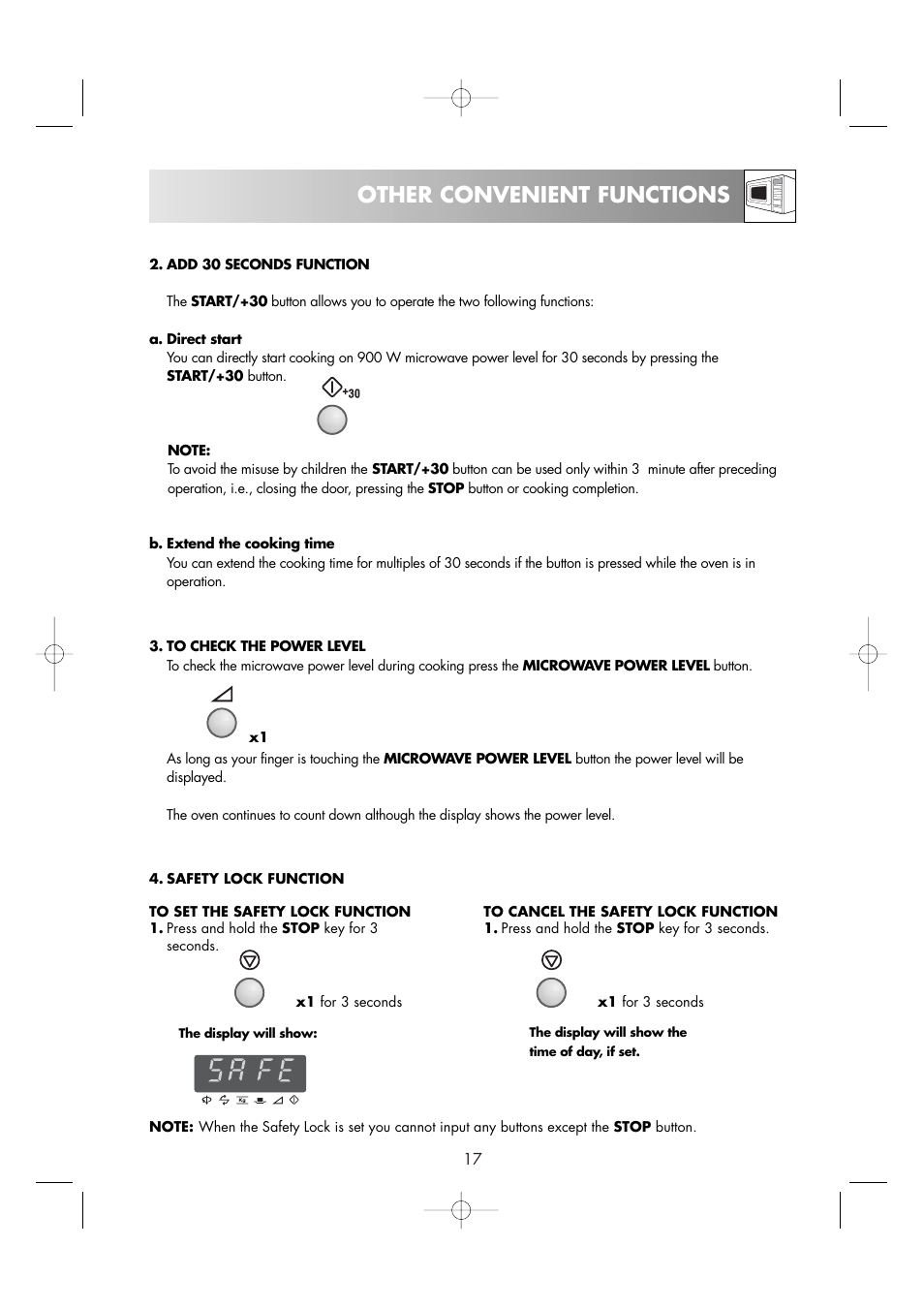 Other convenient functions | Zanussi ZM266ST User Manual | Page 19 / 48