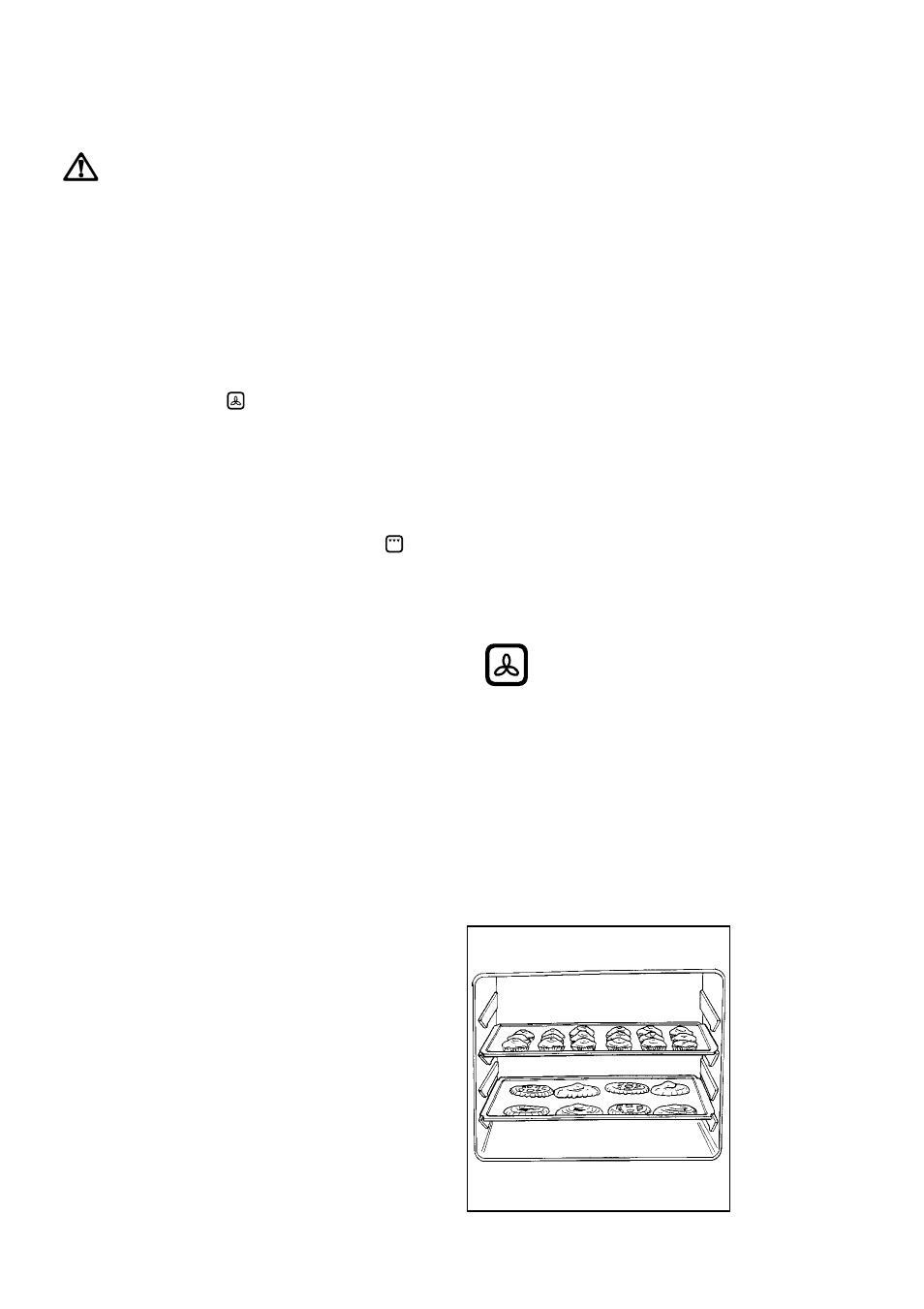 Before the first use using the fan oven | Zanussi ZBF 760 User Manual | Page 8 / 20