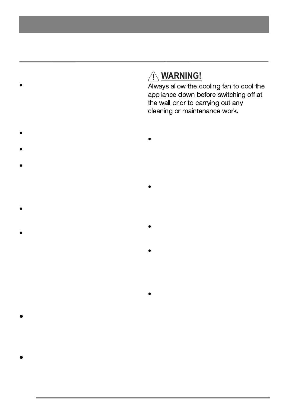 Before using the appliance, Rating plate, Preparing to use your appliance | The cooling fan for the controls, Cookware, Warning | Zanussi ZKG6010 User Manual | Page 6 / 36