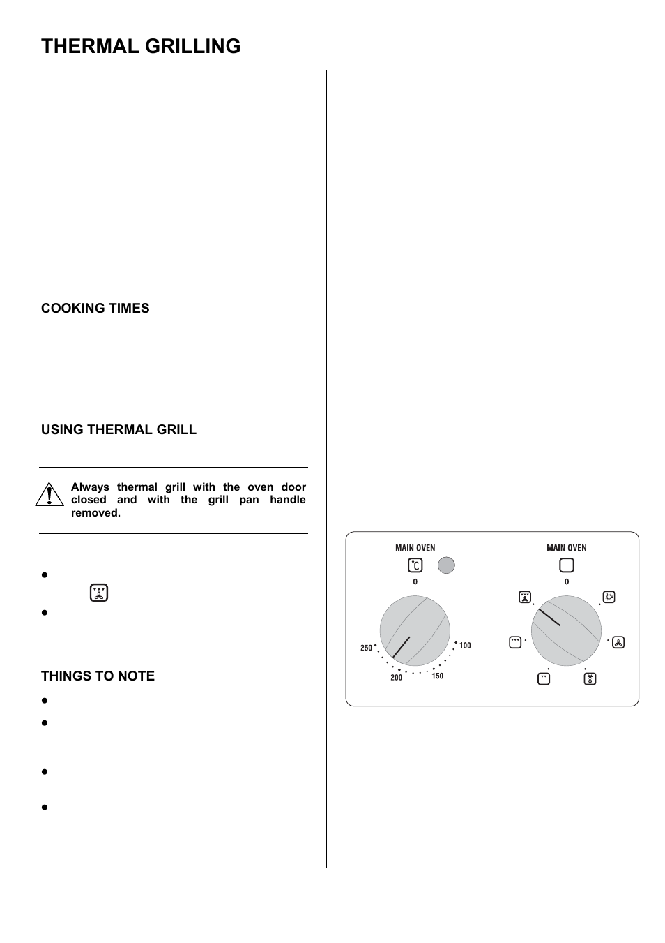 Thermal grilling | Zanussi ZOD 890 User Manual | Page 21 / 40
