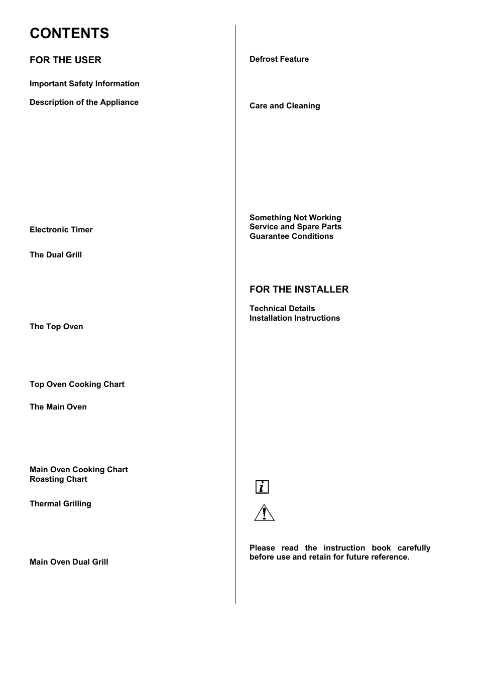 Zanussi ZOD 890 User Manual | Page 3 / 40