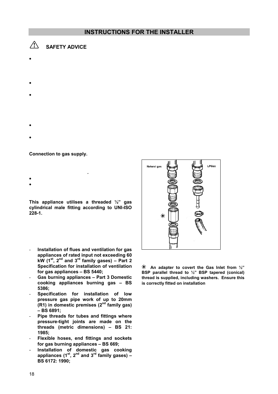 Instructions for the installer | Zanussi ZCM900X User Manual | Page 18 / 28