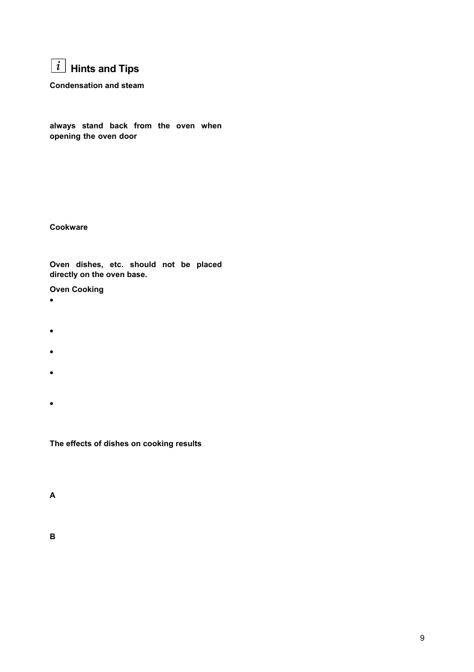 Hints and tips | Zanussi ZCM900X User Manual | Page 9 / 28