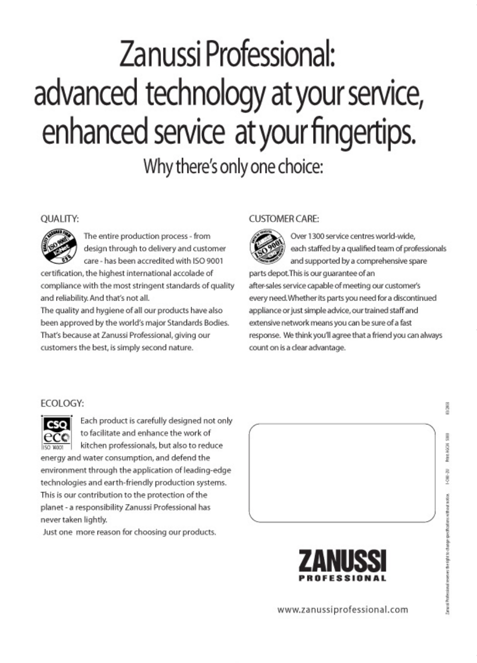 Zanussi FCF61E User Manual | Page 16 / 16