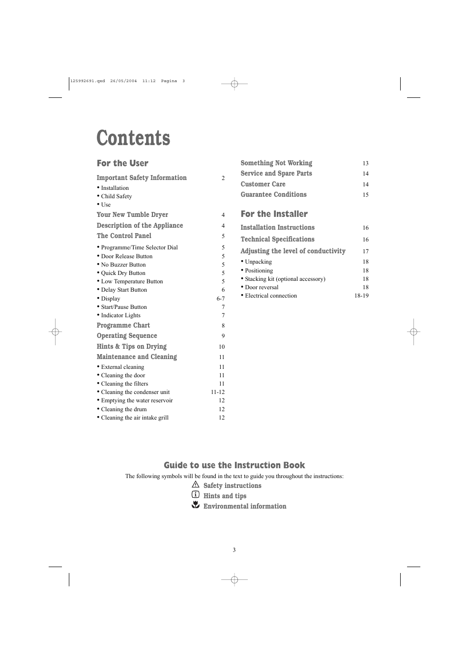 Zanussi ZDC 5350 W User Manual | Page 3 / 20