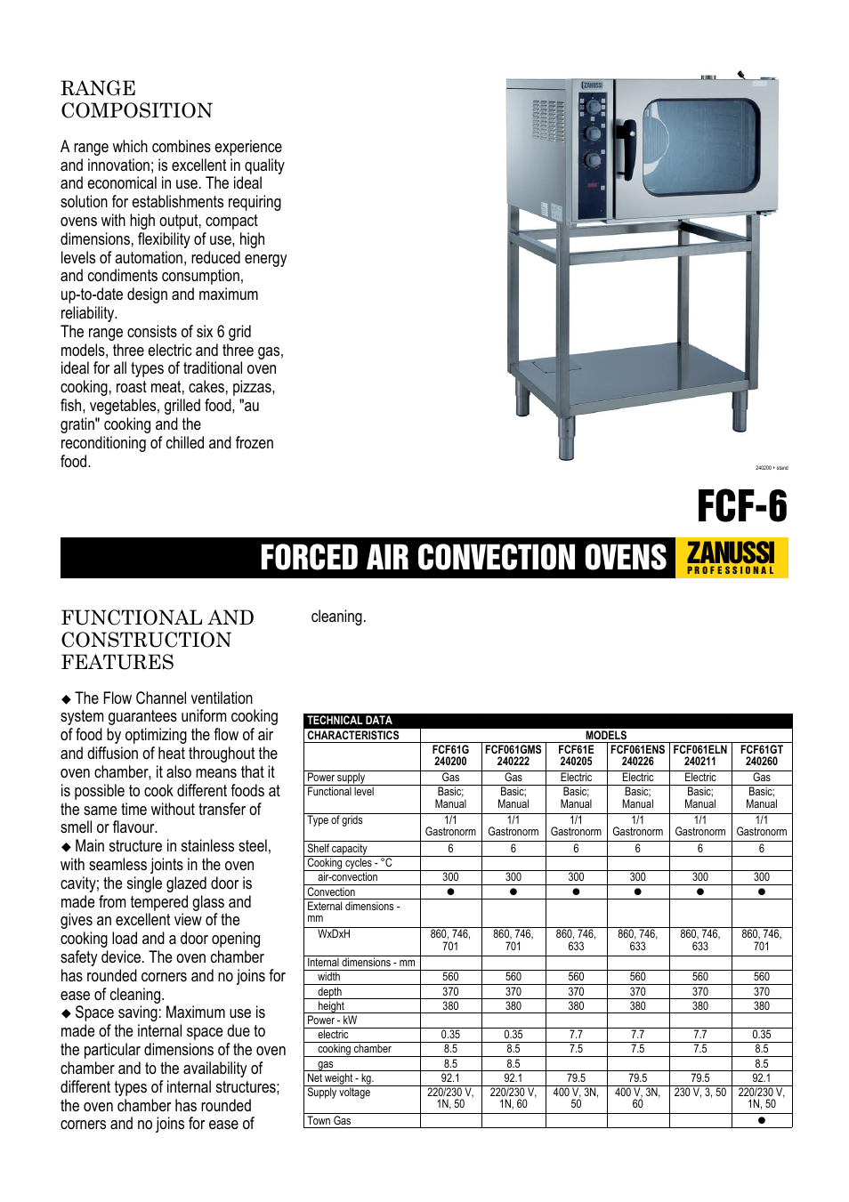 Zanussi 240211 User Manual | 4 pages