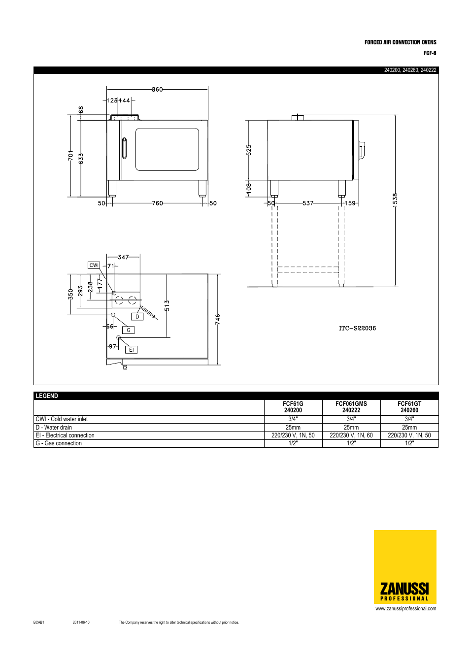 Zanussi | Zanussi 240211 User Manual | Page 3 / 4