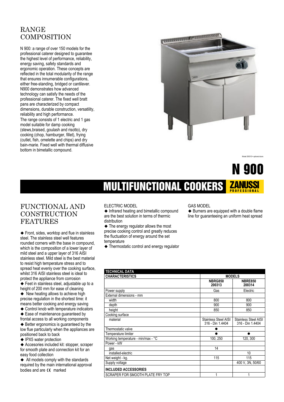 Zanussi 200314 User Manual | 2 pages