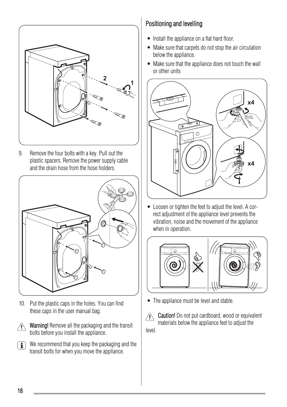Zanussi ZWO 3101 User Manual | Page 18 / 24