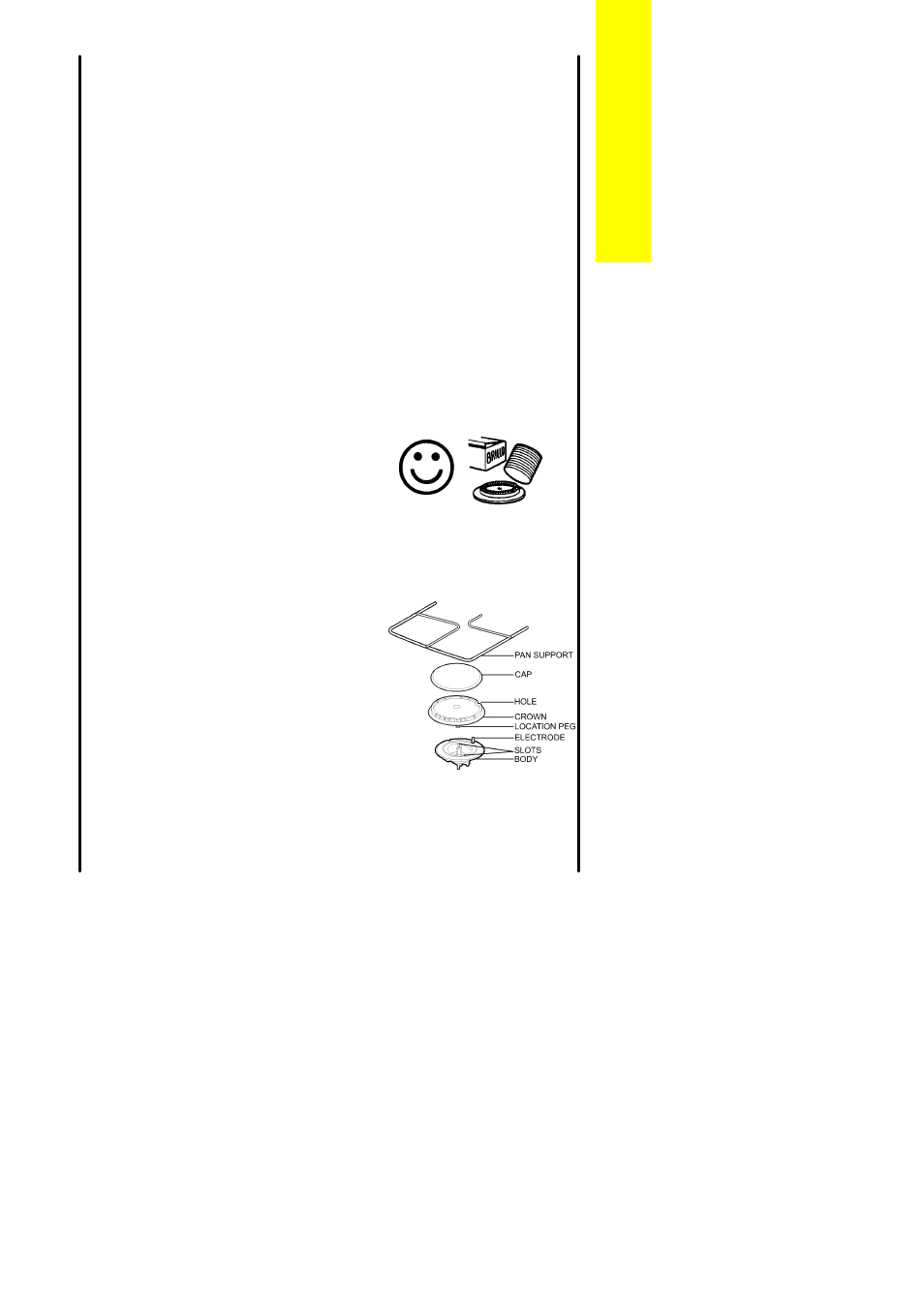 The hotplate, When replacing hotplate burner parts | Zanussi ZCG7550 User Manual | Page 29 / 56