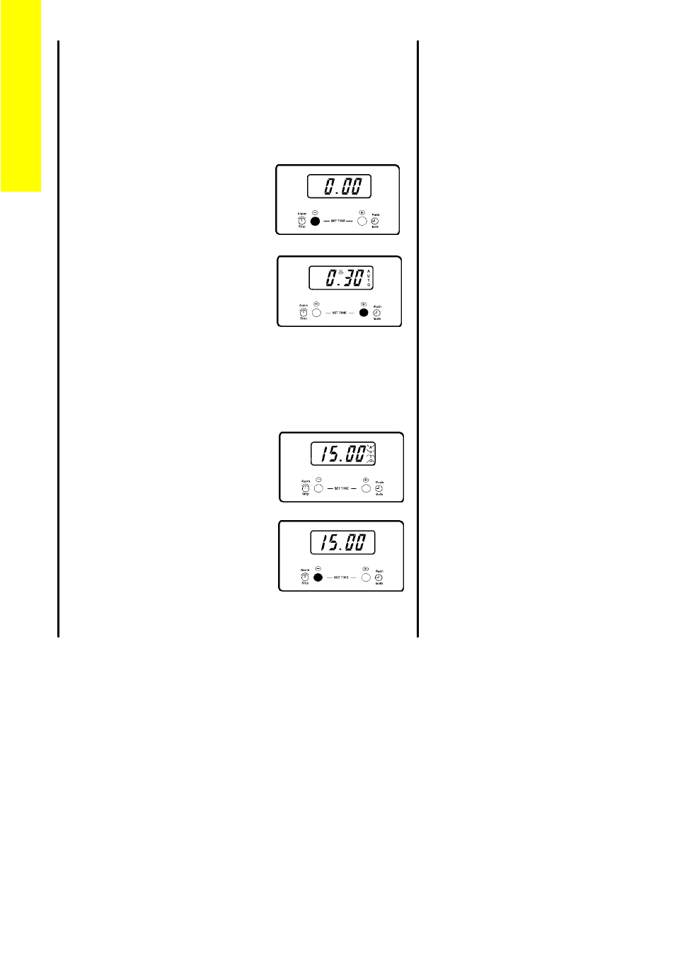 The electronic minute minder | Zanussi ZCGHL55X User Manual | Page 22 / 52