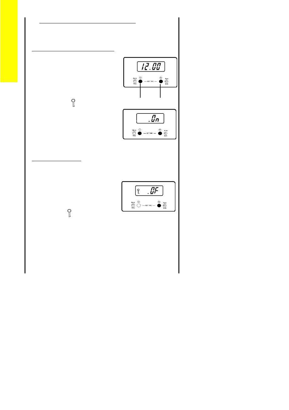 Lock feature - main oven only | Zanussi ZCGHL55X User Manual | Page 24 / 52