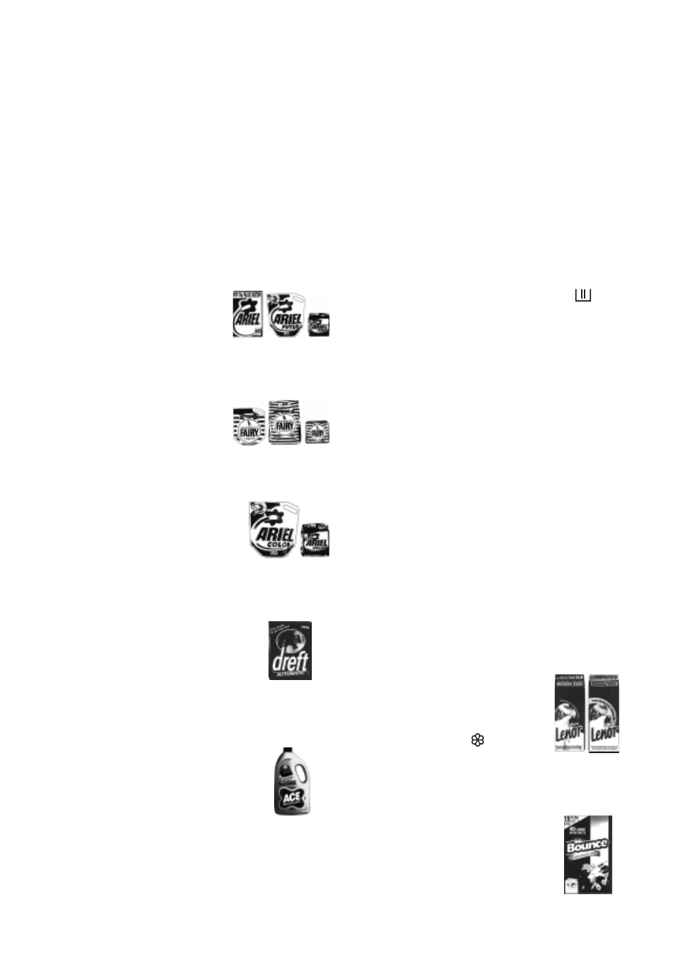 And in which form, Traditional powders, Traditional liquids | Compact powders and liquids, Fabric conditioners, Which detergent, Whites, Non biological, Coloureds, Delicate items | Zanussi ZJ 1284 User Manual | Page 11 / 27