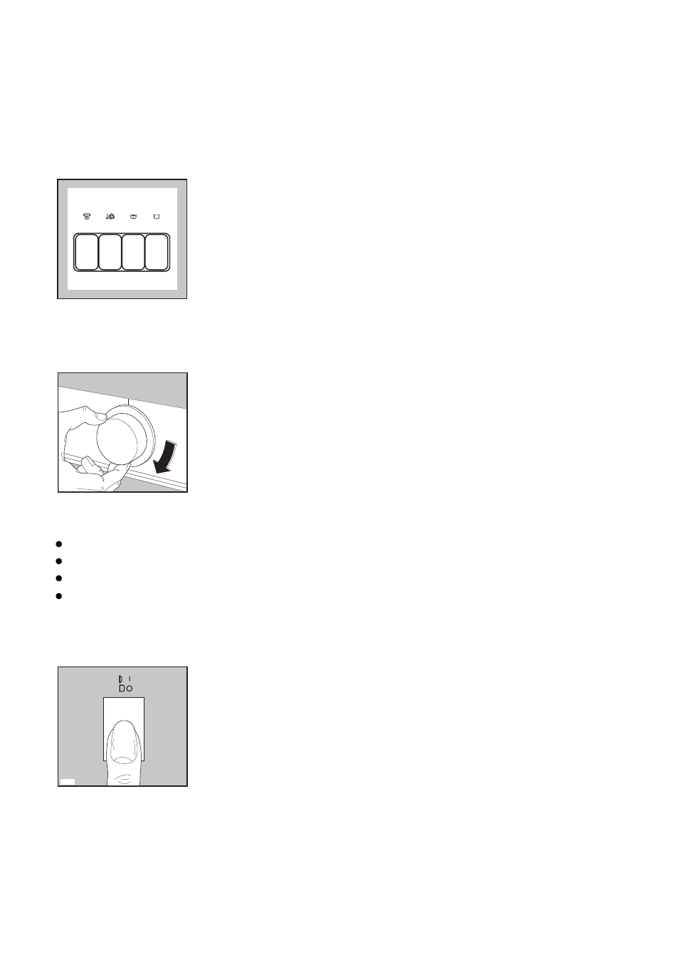 Select the required option(s), Select the required programme, Start the machine | At the end of the programme | Zanussi ZJ 1284 User Manual | Page 9 / 27