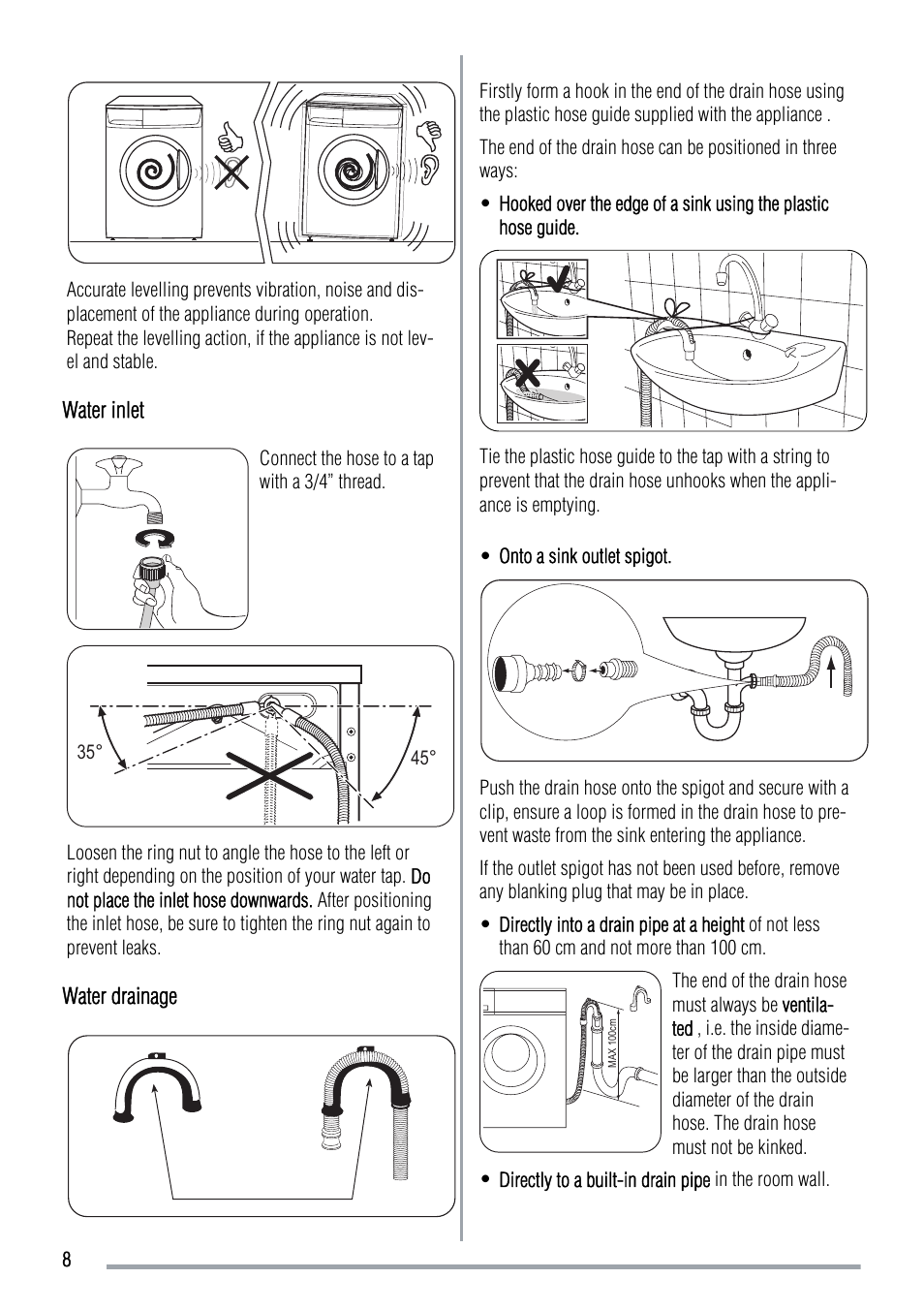 Zanussi ZWG 5120 P User Manual | Page 8 / 28