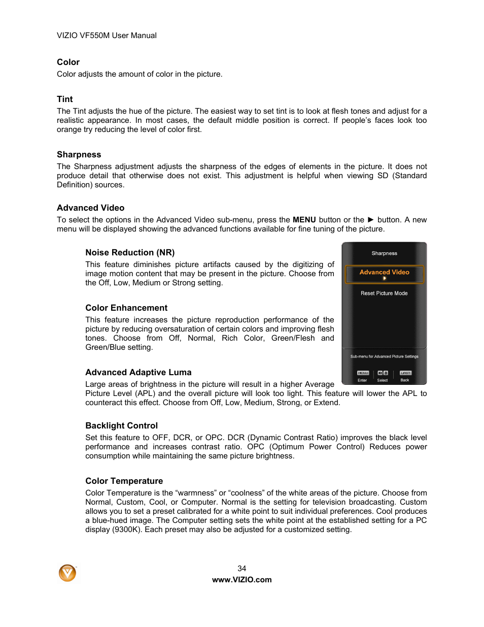 Zanussi VF550M User Manual | Page 34 / 57