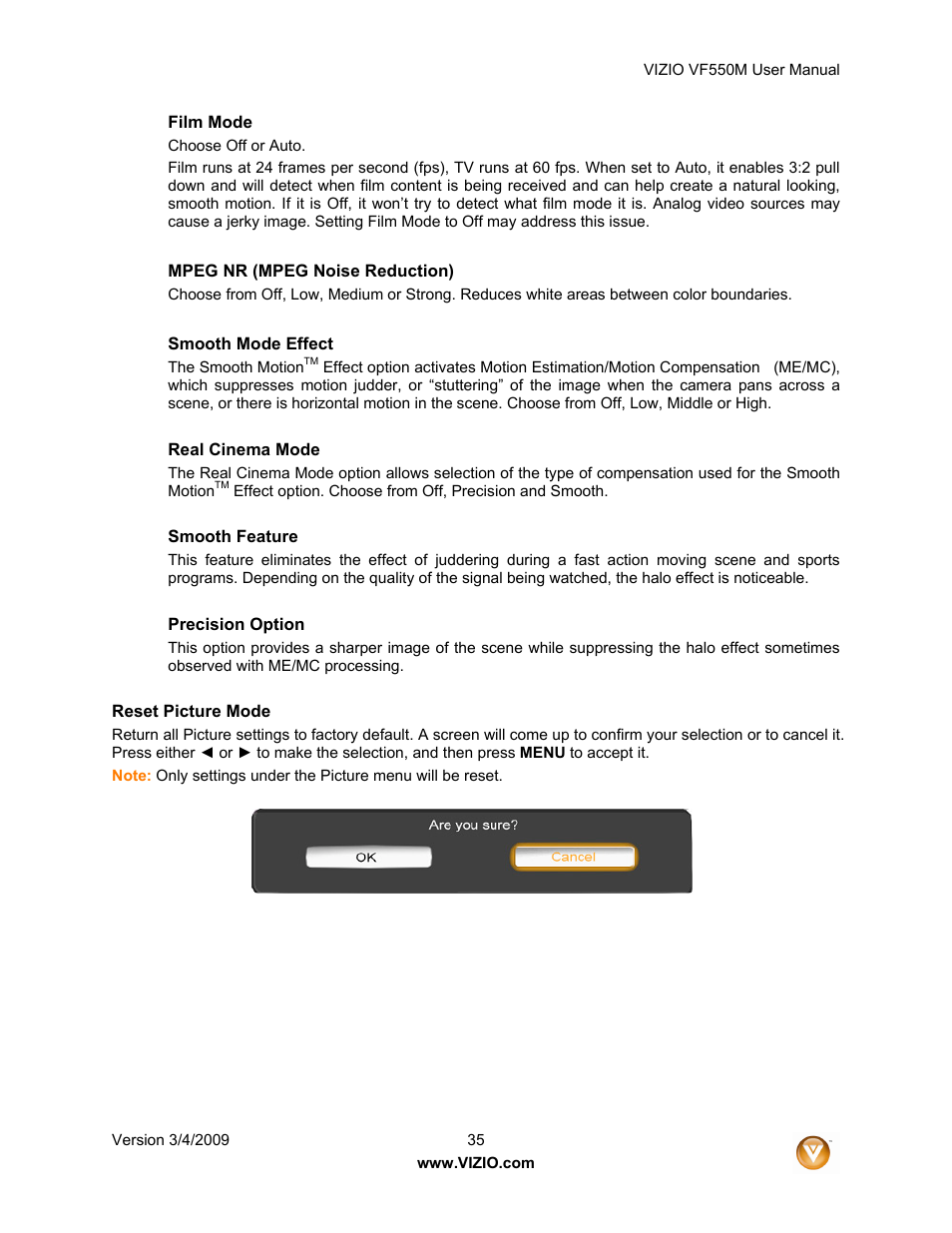 Zanussi VF550M User Manual | Page 35 / 57