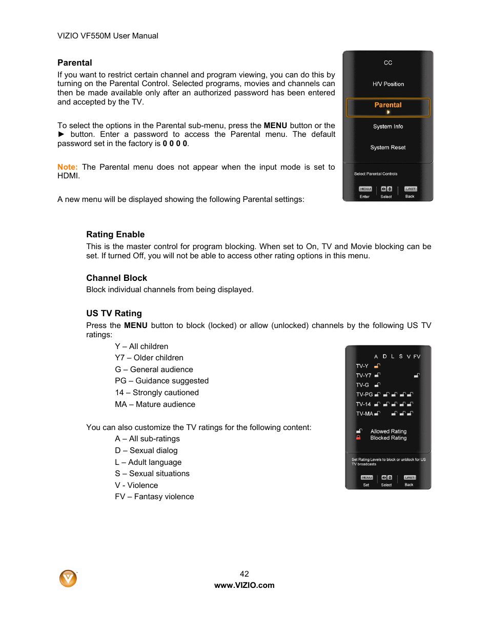 Zanussi VF550M User Manual | Page 42 / 57