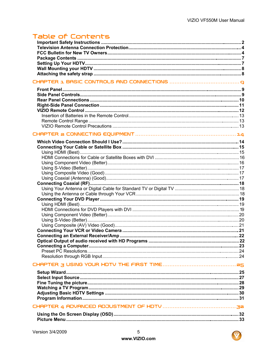 Zanussi VF550M User Manual | Page 5 / 57