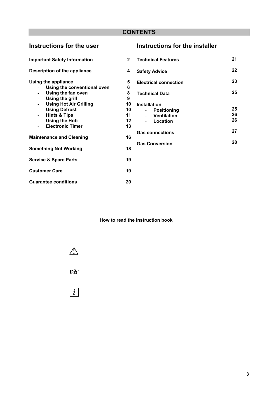 Zanussi ZCM930X User Manual | Page 3 / 32