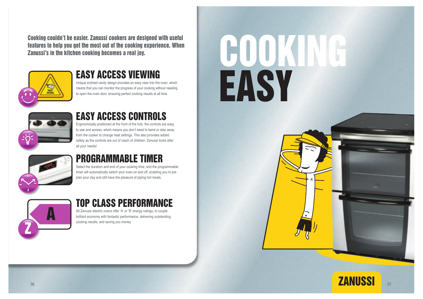 Zanussi Range Cookers User Manual | 9 pages