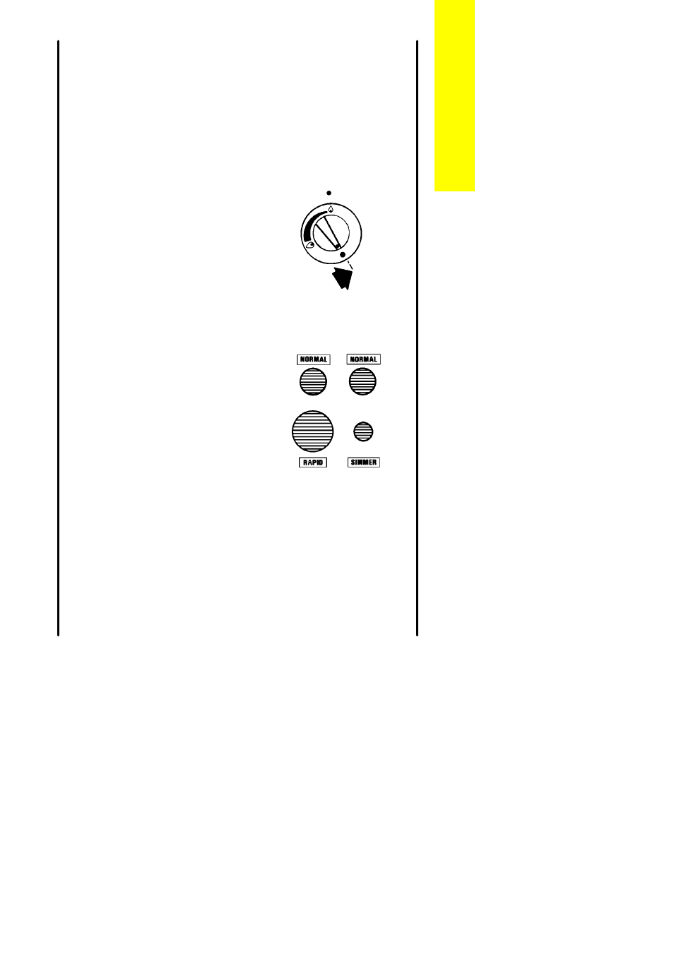 The hotplate, Heat control, Burner sizes | Zanussi ZCG 8021 User Manual | Page 9 / 52