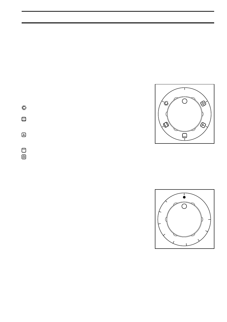 Oven control knobs | Zanussi ZBS 862 User Manual | Page 5 / 20