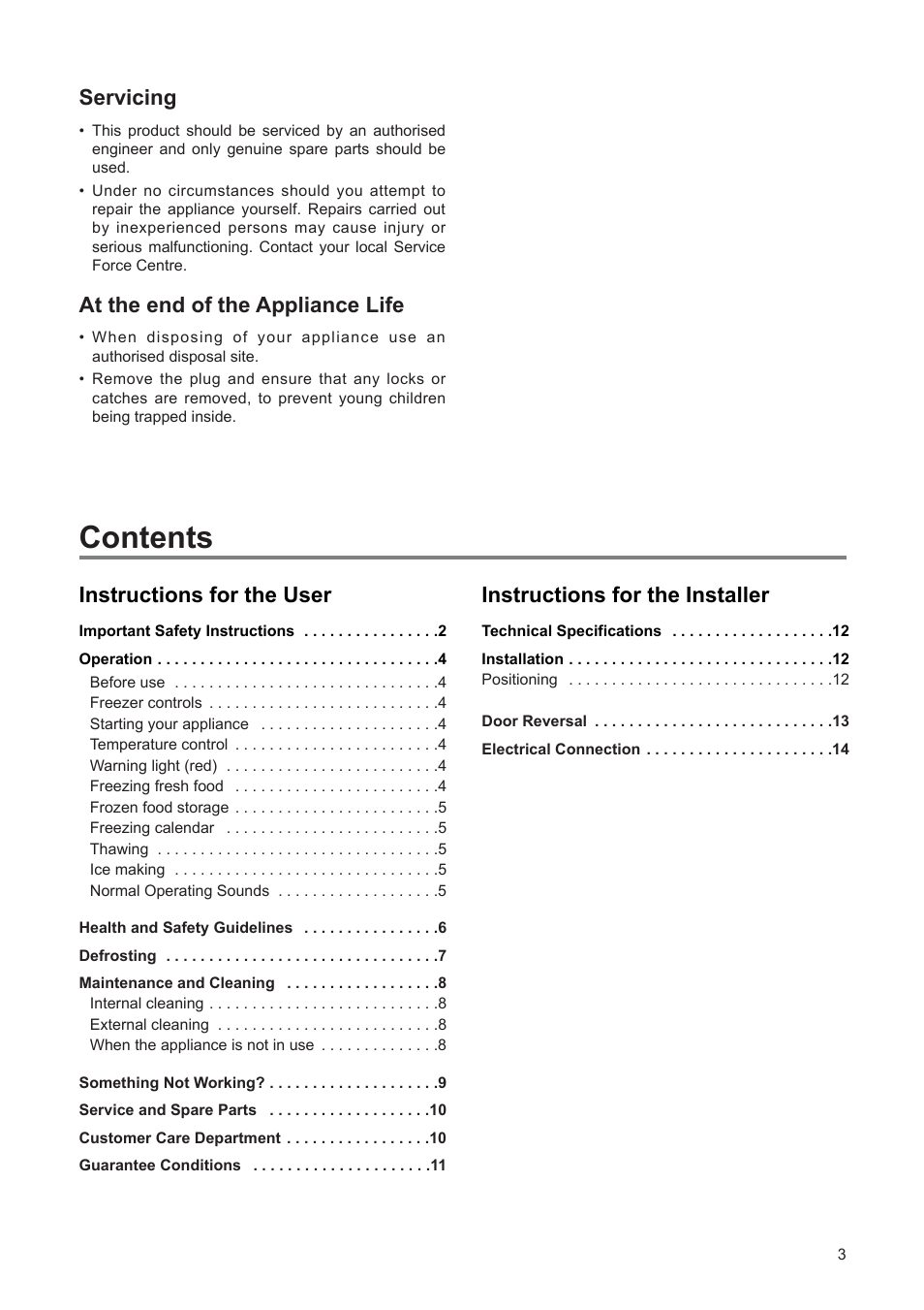 Zanussi ZEF 100 W User Manual | Page 3 / 16
