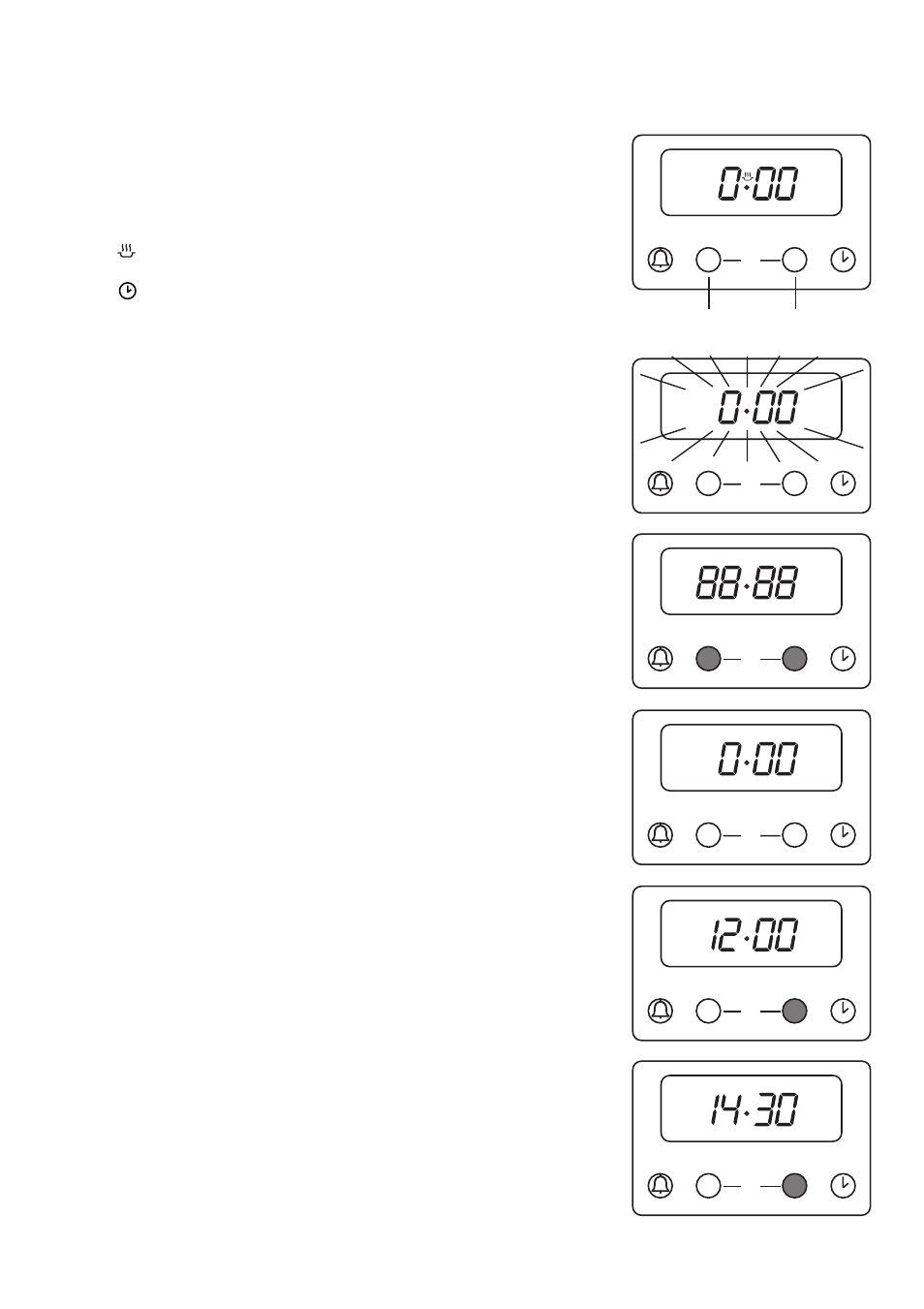 24 hour clock and timer | Zanussi ZCM 610 X User Manual | Page 8 / 28