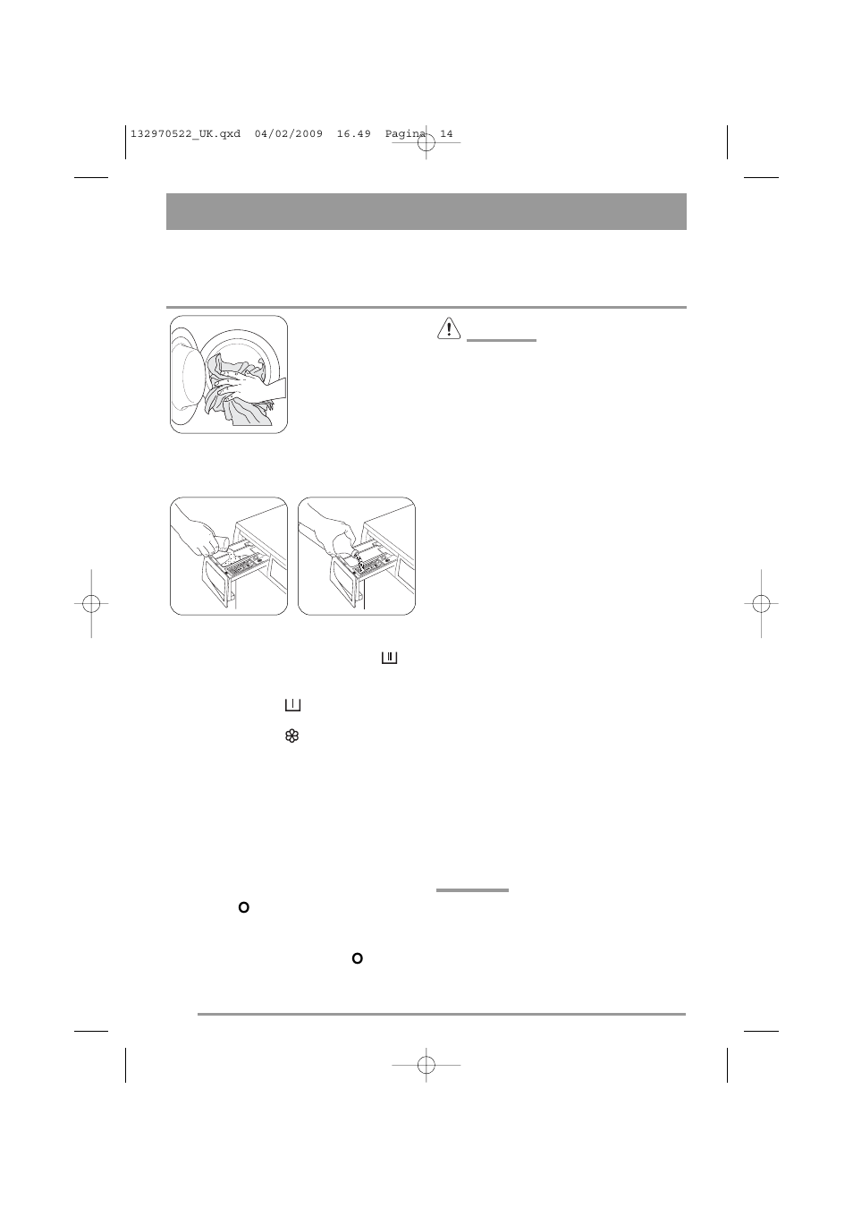 Operating sequence | Zanussi ZWG 5140 User Manual | Page 14 / 28