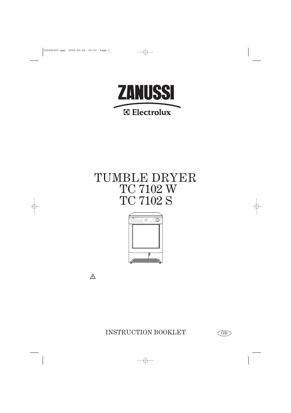 Zanussi TC 7102 W User Manual | 16 pages