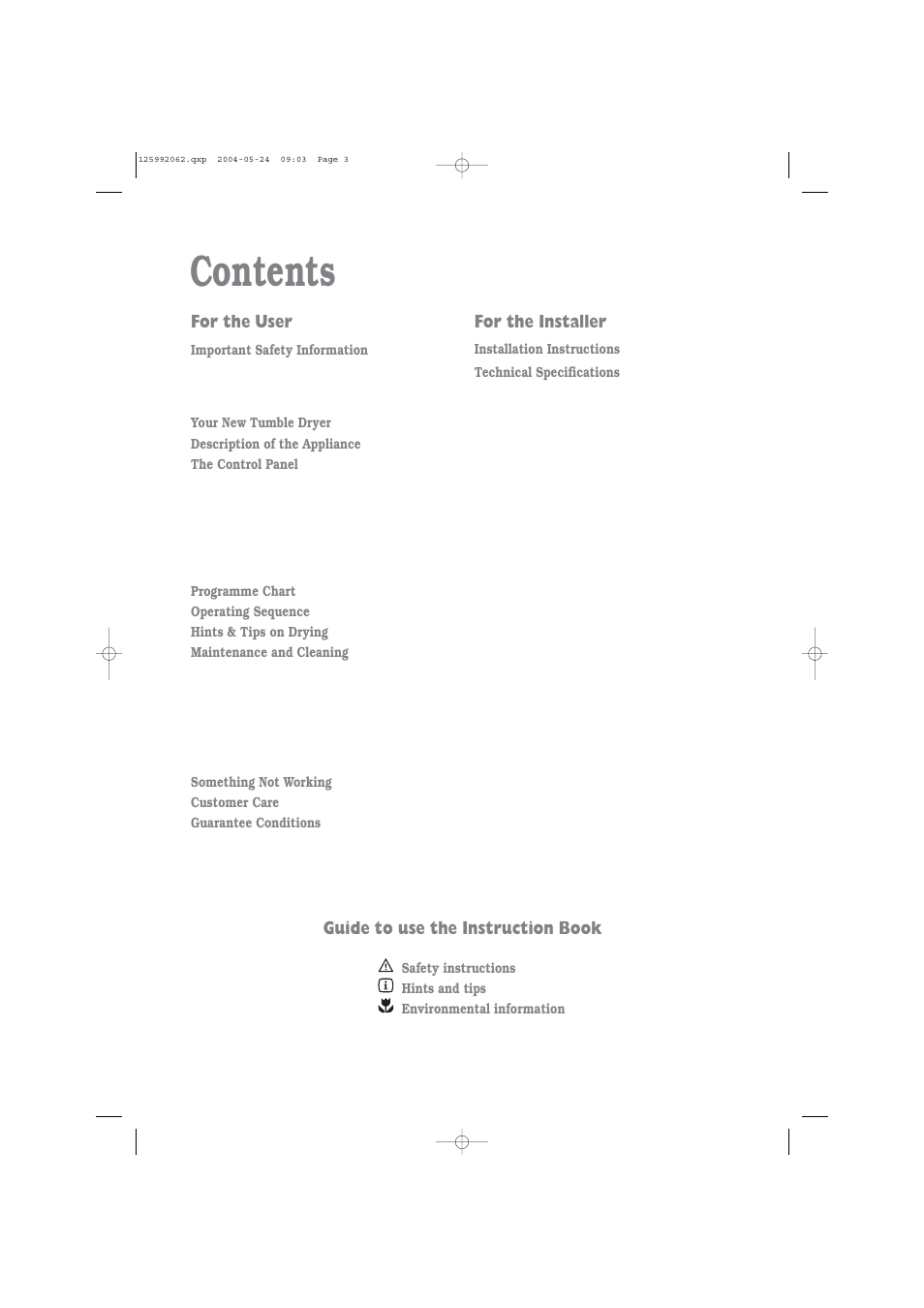 Zanussi TC 7102 W User Manual | Page 3 / 16