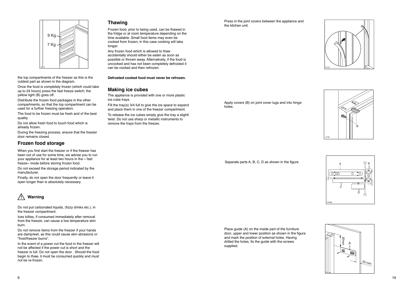 Zanussi 2222 119-57 ZI 9121 F User Manual | Page 19 / 24