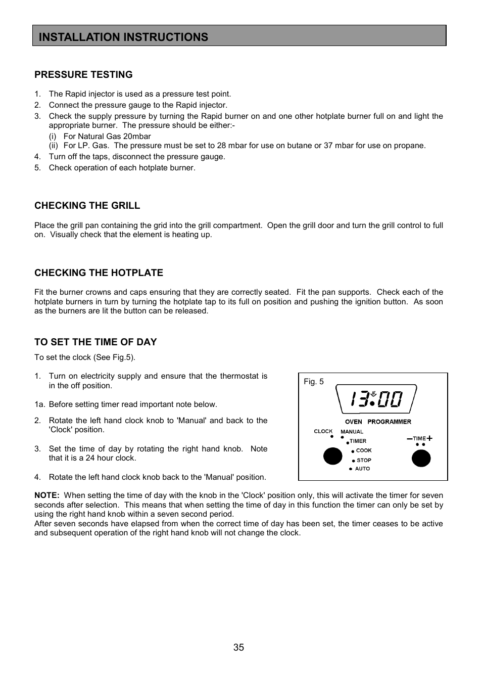 Installation instructions | Zanussi ZCM 8021 User Manual | Page 35 / 40