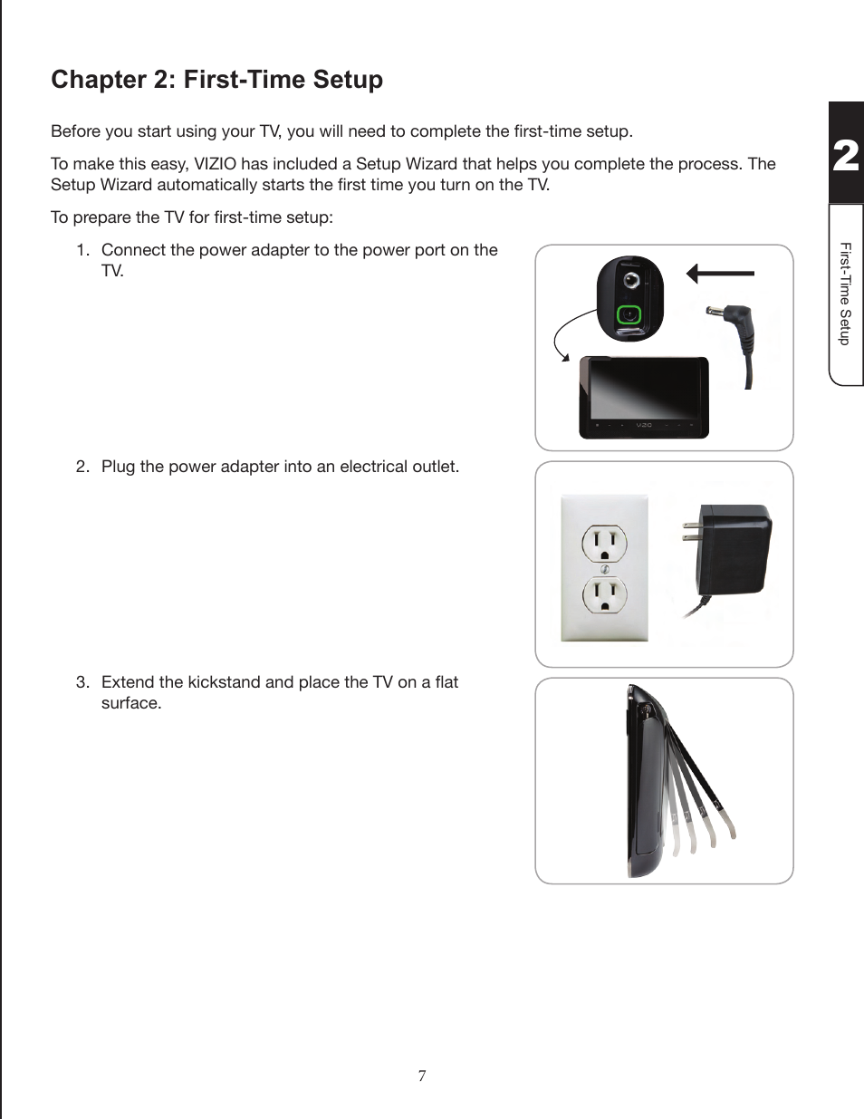 Chapter 2: first­time setup | Zanussi VMB070 User Manual | Page 13 / 66