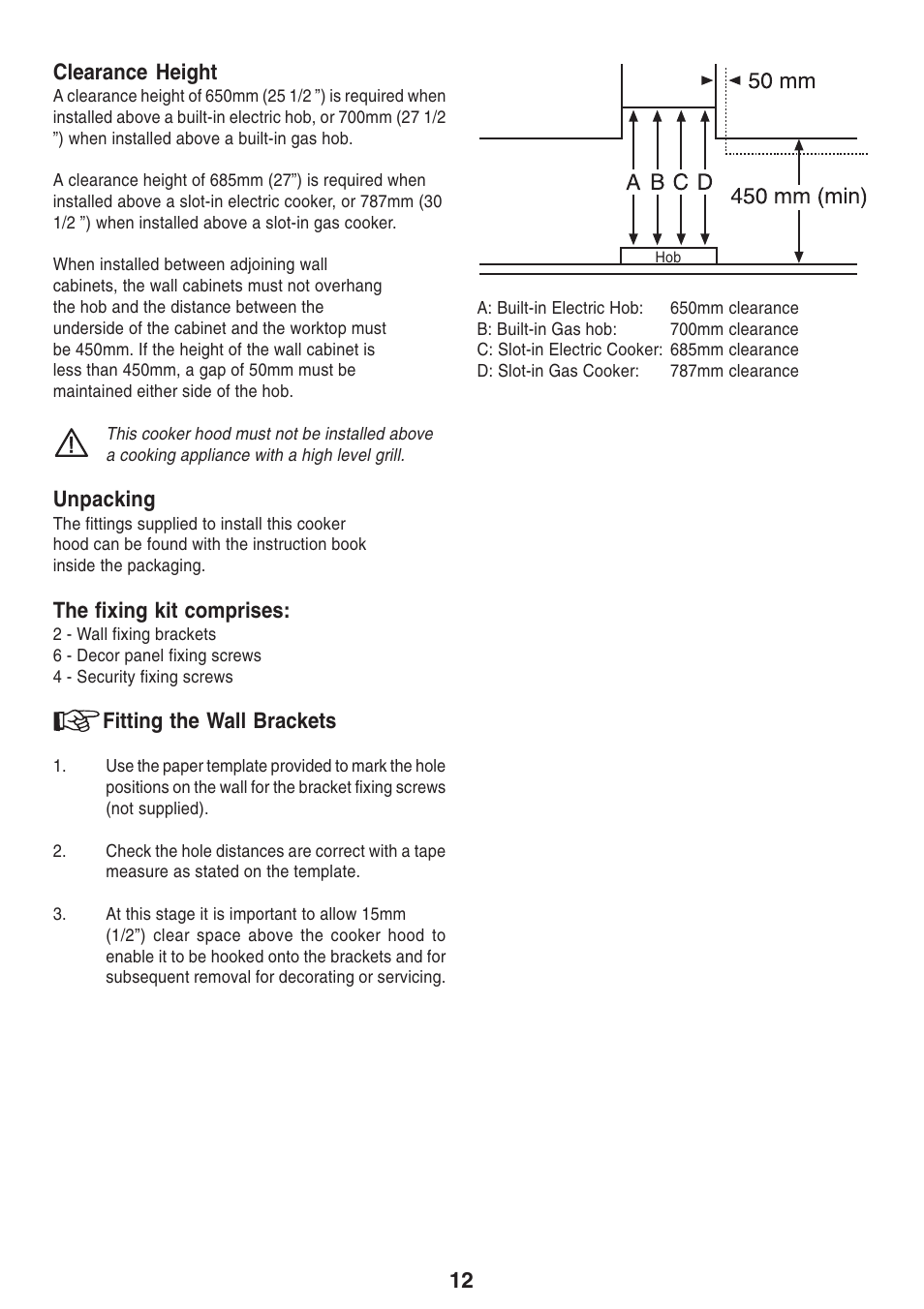 Zanussi ZHI 600 User Manual | Page 12 / 20