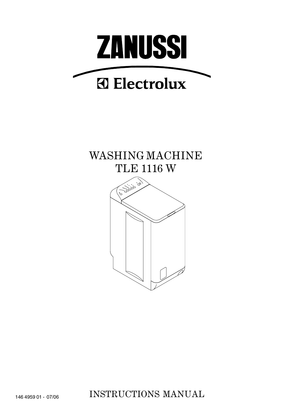 Zanussi TLE 1116 W User Manual | 28 pages
