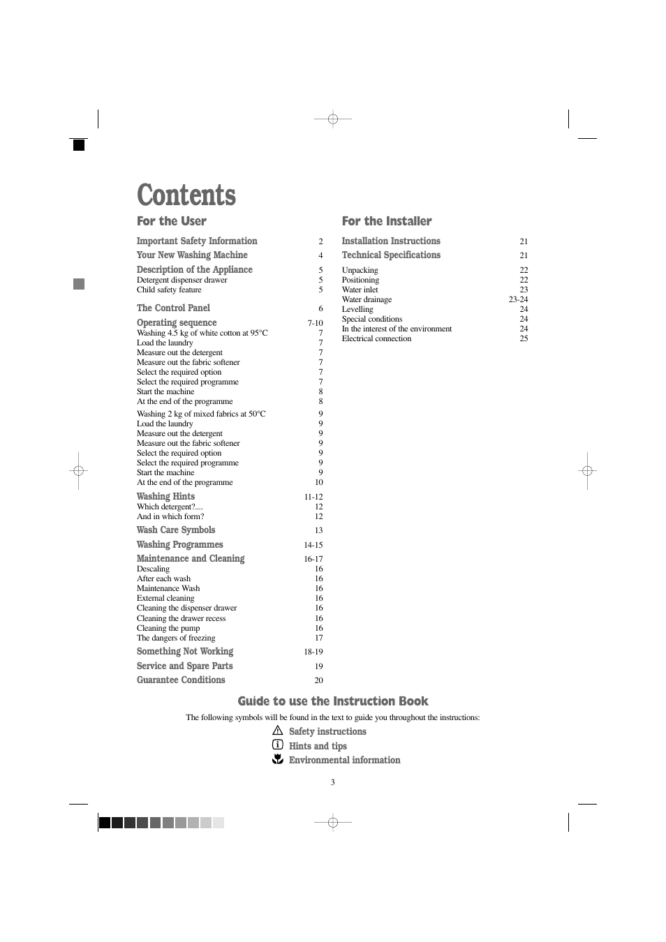 Zanussi F1245 W User Manual | Page 3 / 26