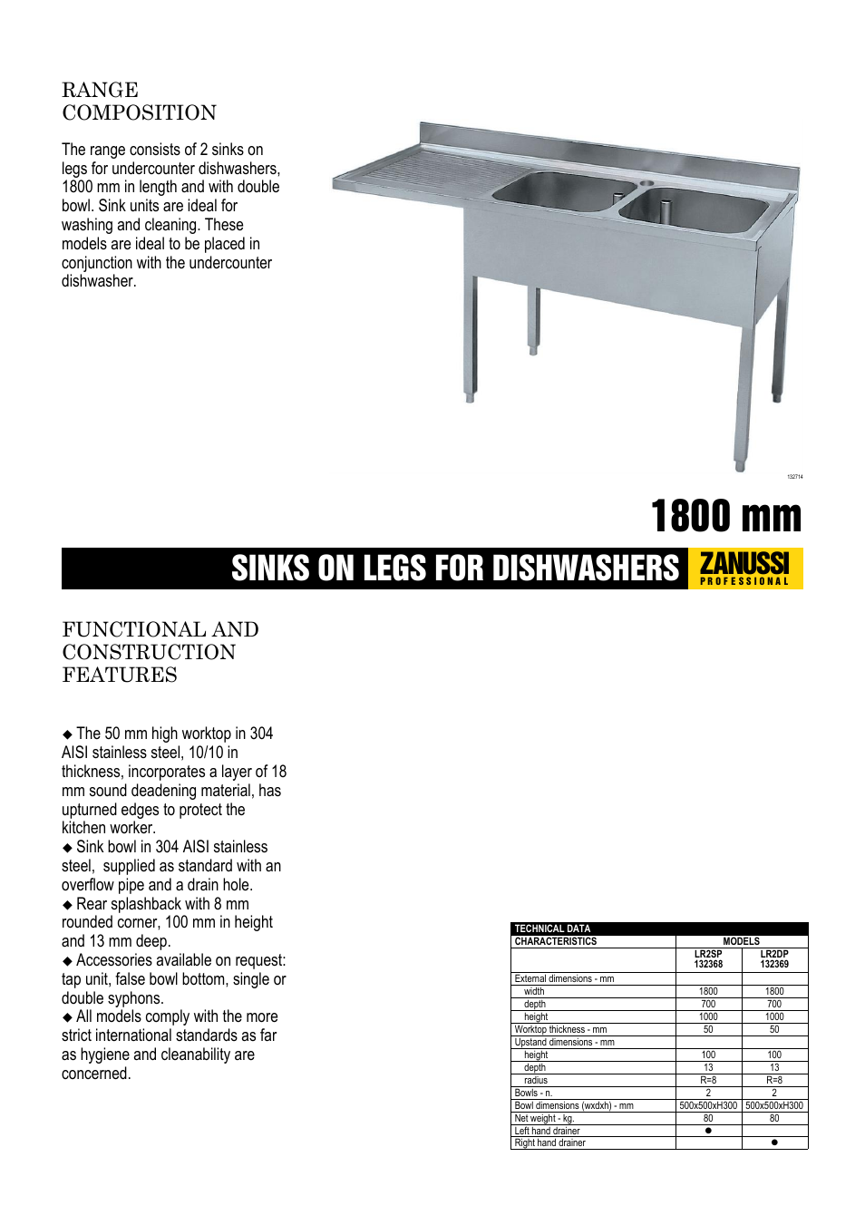 Zanussi LR2SP User Manual | 2 pages