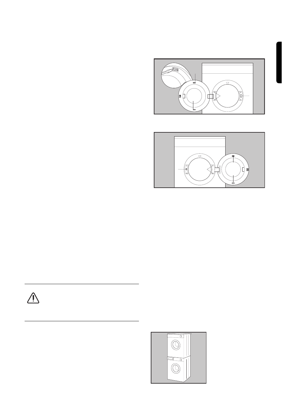 Door reversal, Electrical connection, Stacking kit | English | Zanussi TDS 473E User Manual | Page 7 / 14