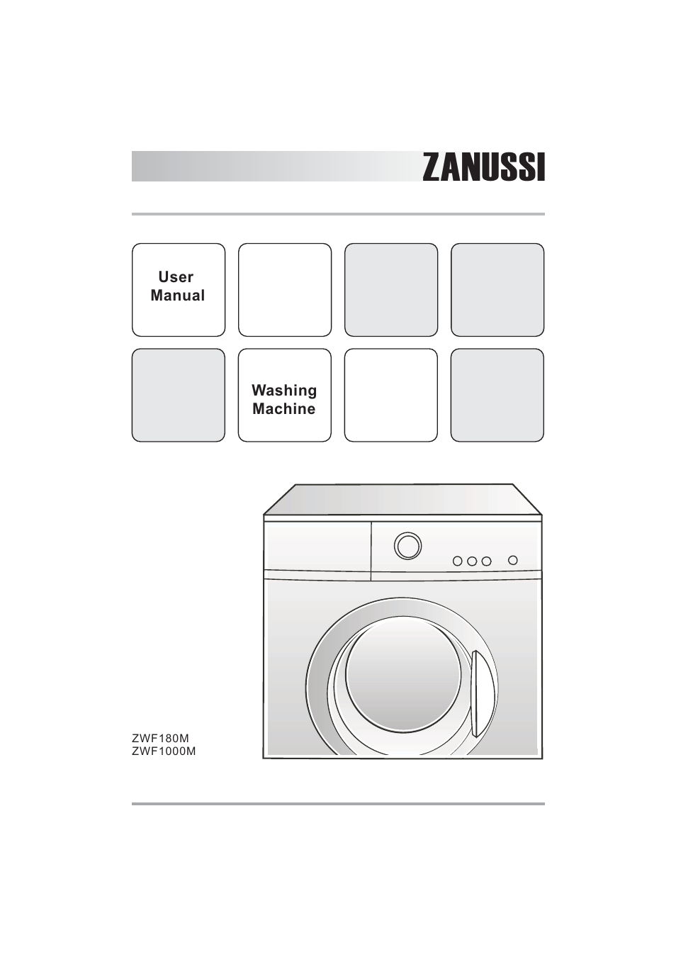 Zanussi ZWF1000M User Manual | 24 pages